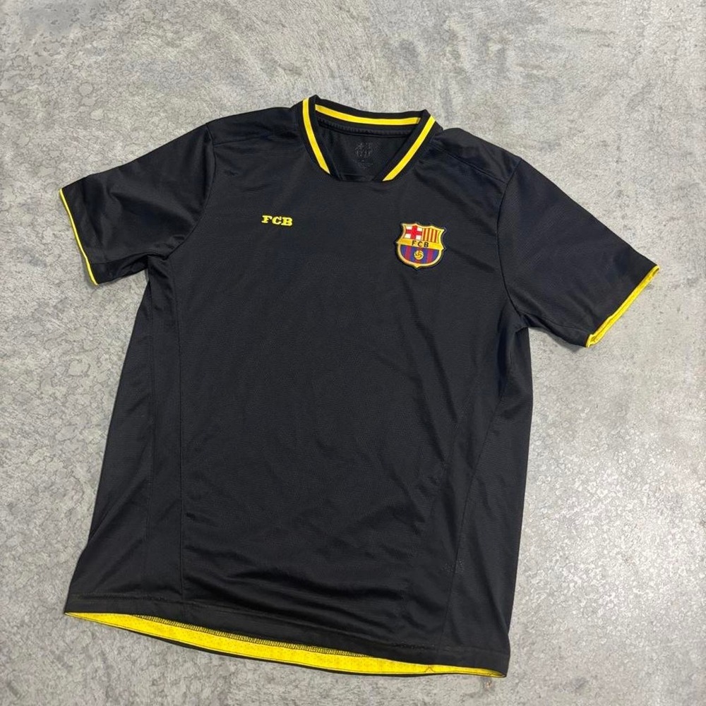 FC Barcelona Black & Yellow Football Jersey Size Medium